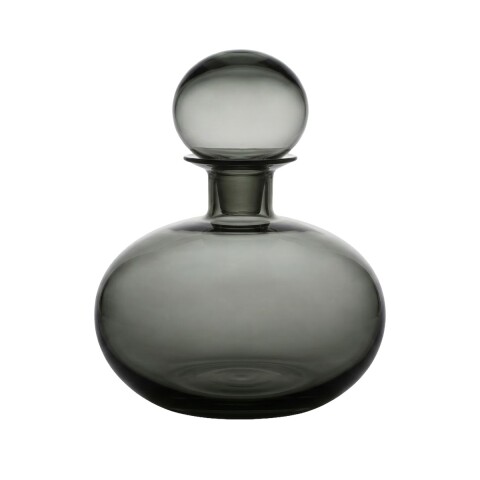 BASE DE VIDRIO NEGRO C/TAPA 18X28CM Unica