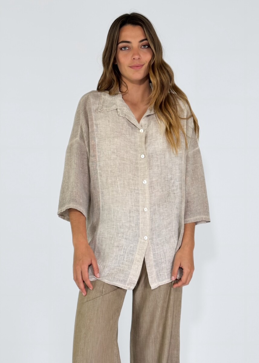 CAMISA VERNAZZA - TOSTADO 