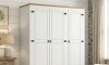 Ropero 3 Puertas 2 Cajones Madera - Linea Mexicana Blanco