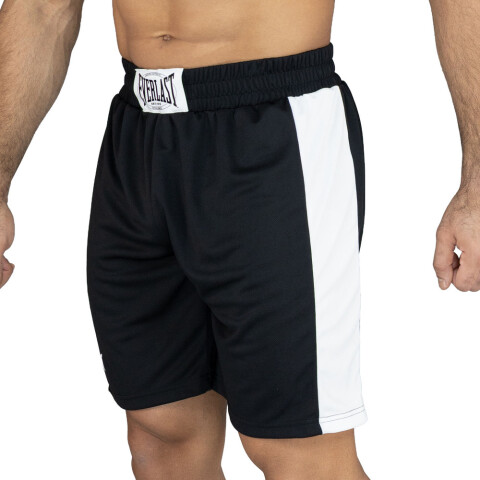 BOXING SHORTS MEN POLY EVERLAST MESH CHAMP PS RD BLACK