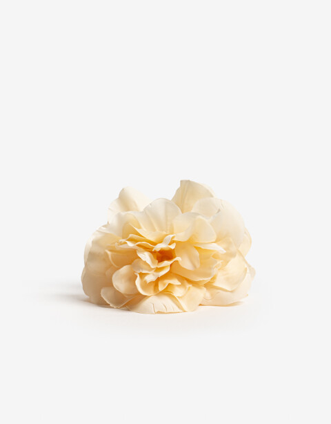 Broche Flores Broche Flor Textil. - Blanco Crudo