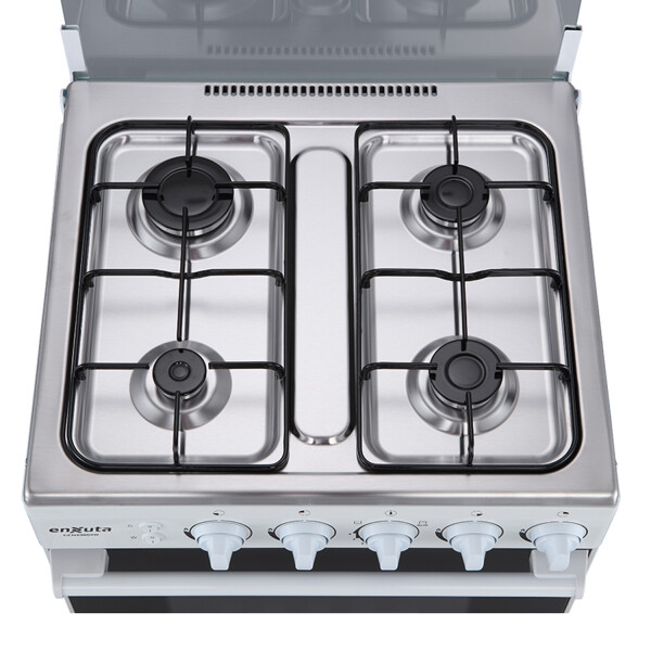 Cocina A Gas Enxuta 4 Hornallas Con Grill Cenx9604i BLANCO