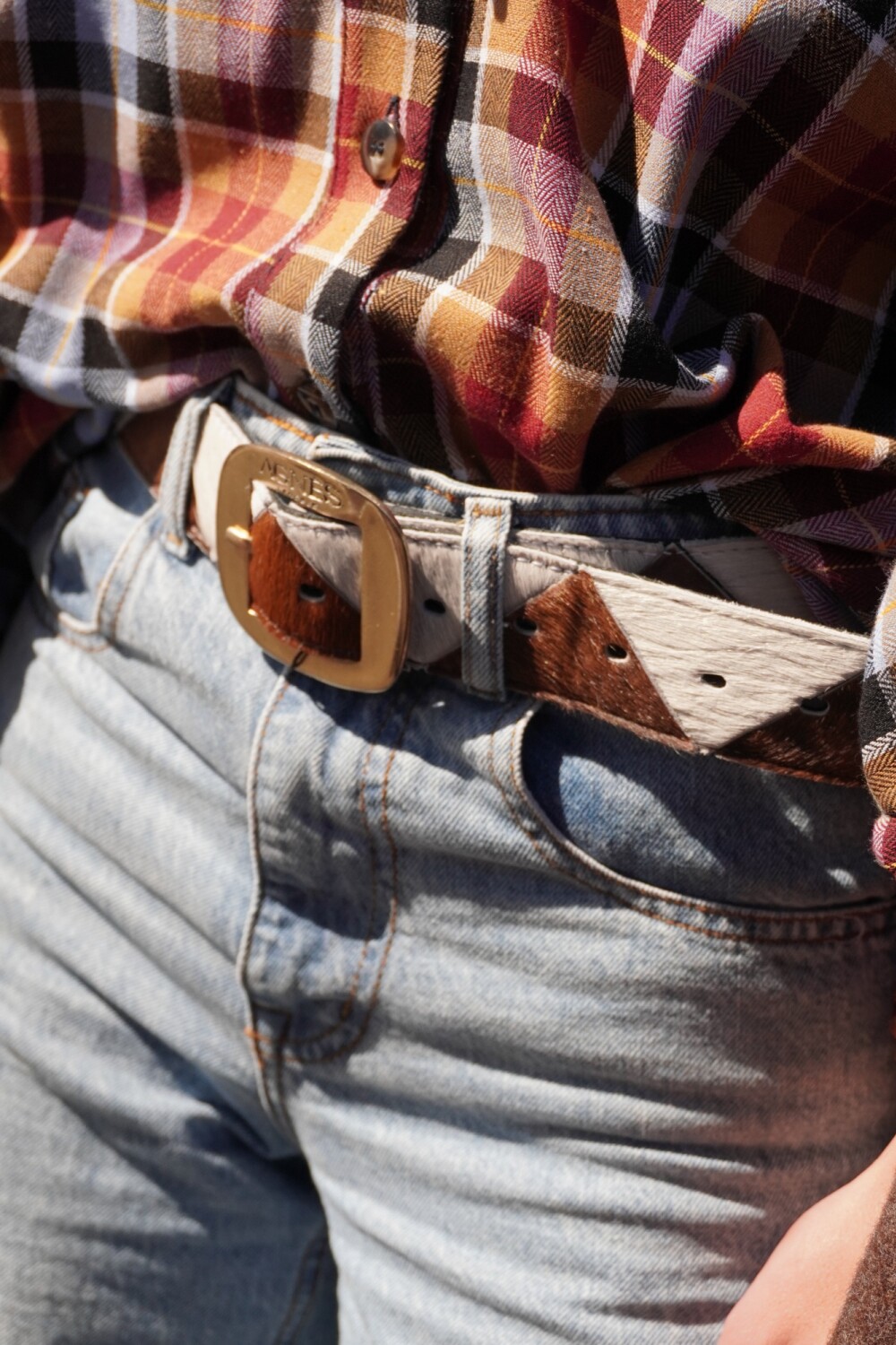 Ajedrez Belt Blanco / Marrón