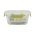 Recipiente Vianda De Vidrio Keep Para Microondas 520 Ml Verde