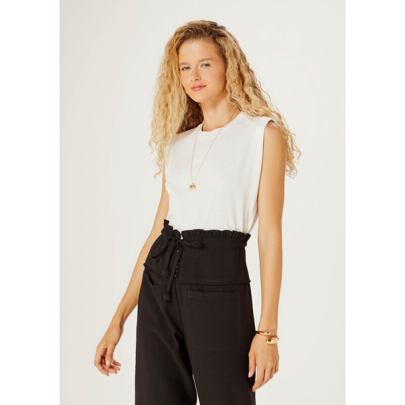 BLUSA SM FEM OFF-WHITE