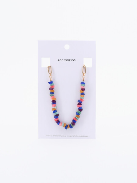 COLLAR PIEDRAS DORADO