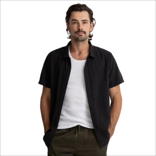 Camisa Rhythm Classic Linen - Negro Camisa Rhythm Classic Linen - Negro