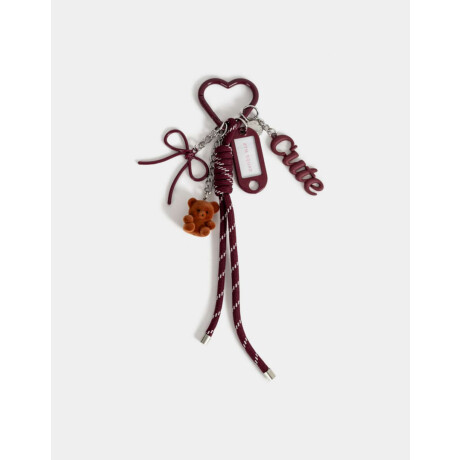 Llavero Y Charm Conejito ''girly Coffee Era'' Marron Medio