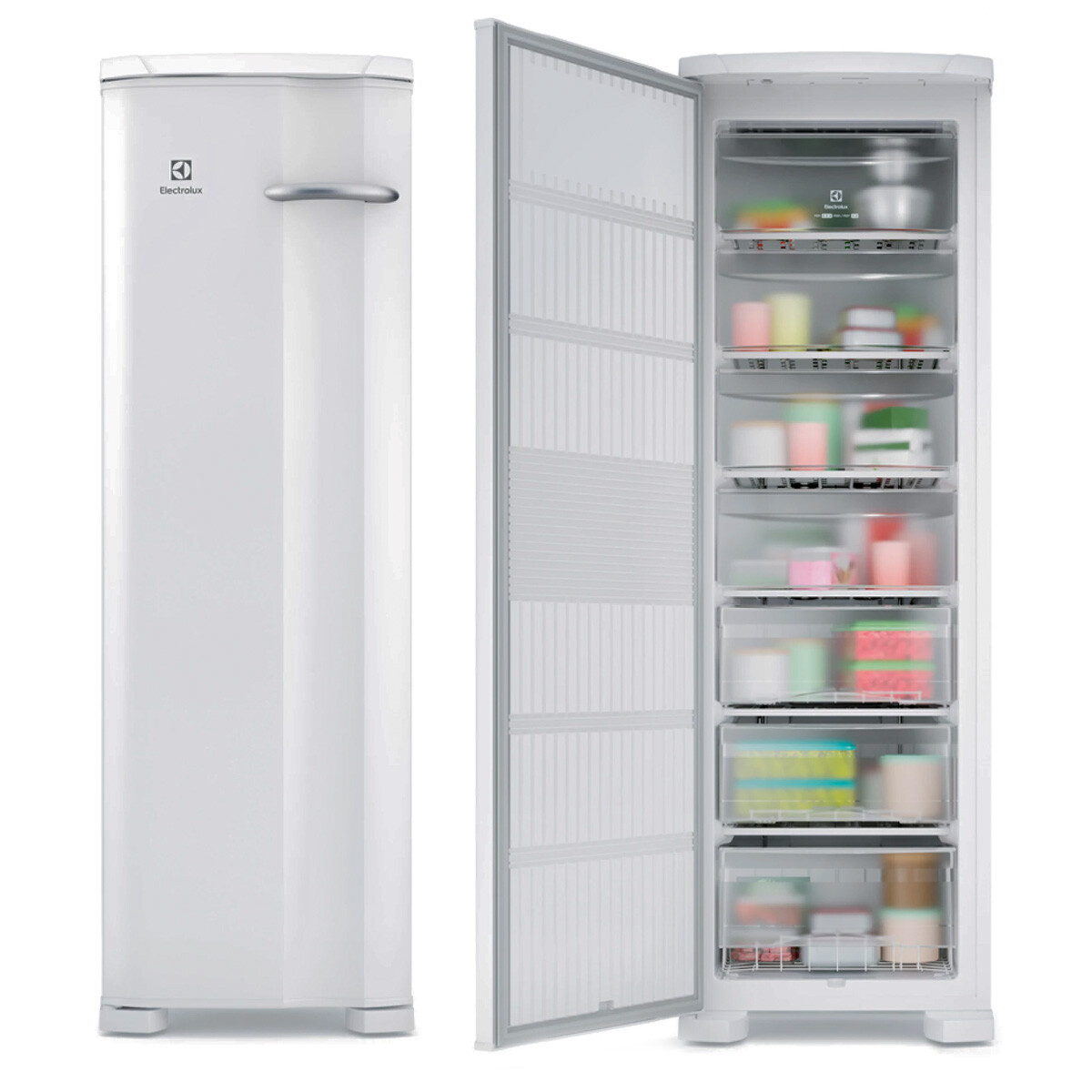 Freezer Vertical Electrolux Fe27-wht 234 Litros - FREEZER ELECTROLUX VERTICAL FEI27 INVERT 