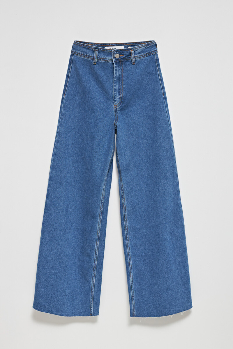 Pantalón de jean ancho Azul Medio