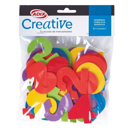 Confetti Creative Goma Eva Numeros x 60 Confetti Creative Goma Eva Numeros x 60
