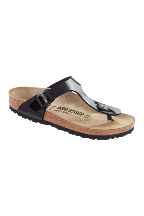 Sandalia Gizeh Birko-flor Patent - Regular Black