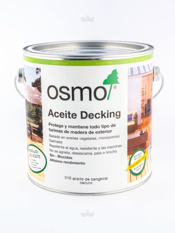 OSMO 016 ACEITE DECKING BANGKIRAI OSCURO 2.5 LT. N/A