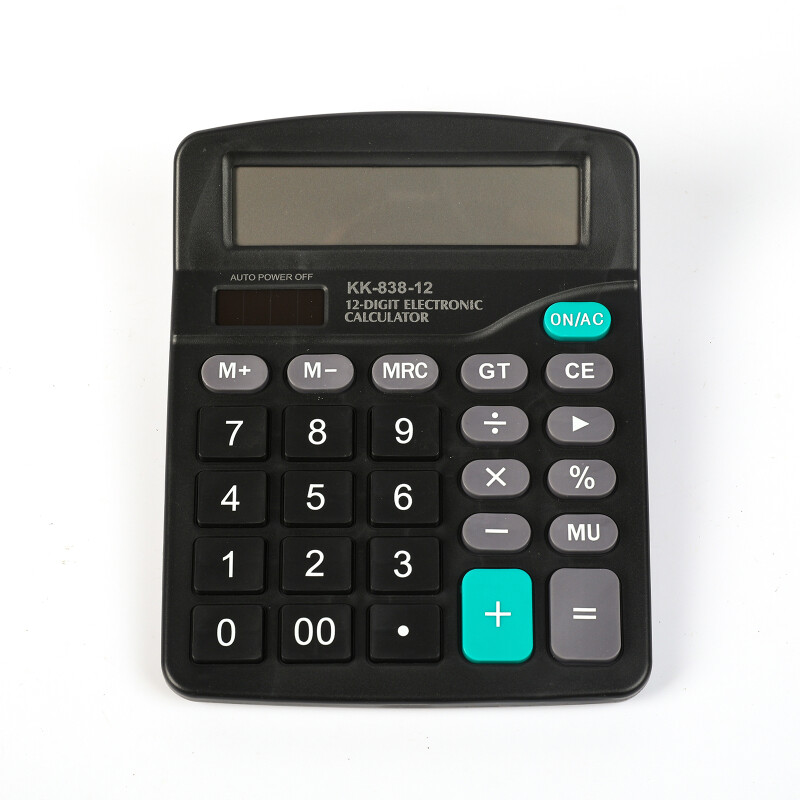 Calculadora de escritorio display grande 12 digitos KK838 Calculadora de escritorio display grande 12 digitos KK838