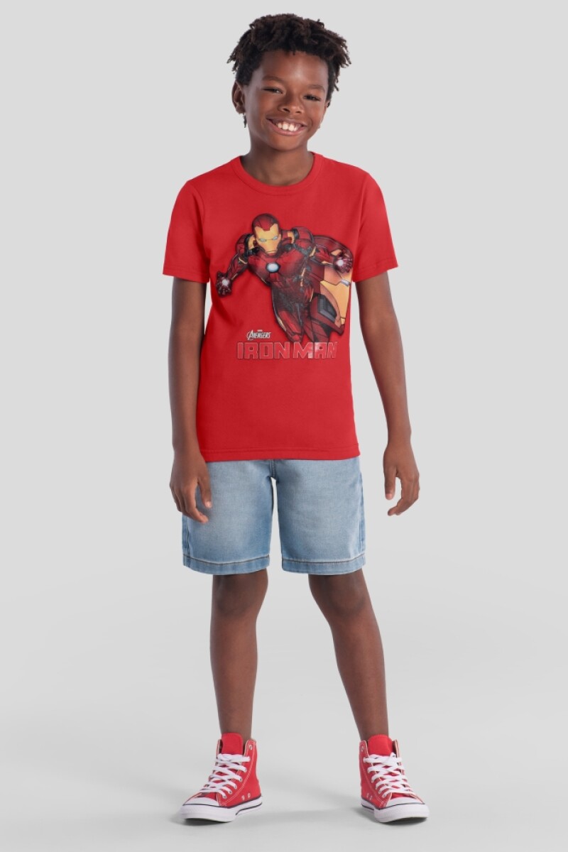 Remera Infantil. Rojo