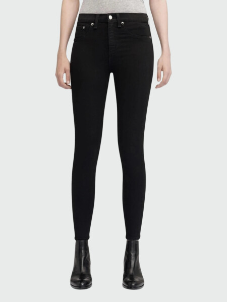 Jean skinny elastizado con bolsillos, Black Celeste