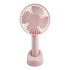 Mini Ventilador Usb De Mano Portátil O De Mesa Recargable Variante Color Rosado