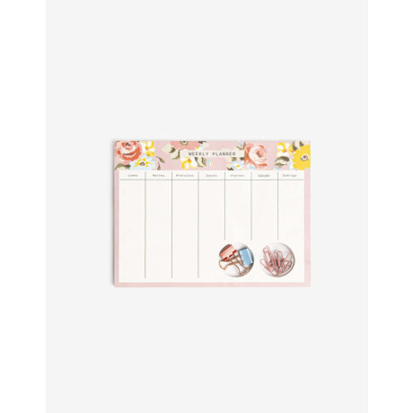 Planner De Papel Con Accesorios De Librería Combinacion Multicolor