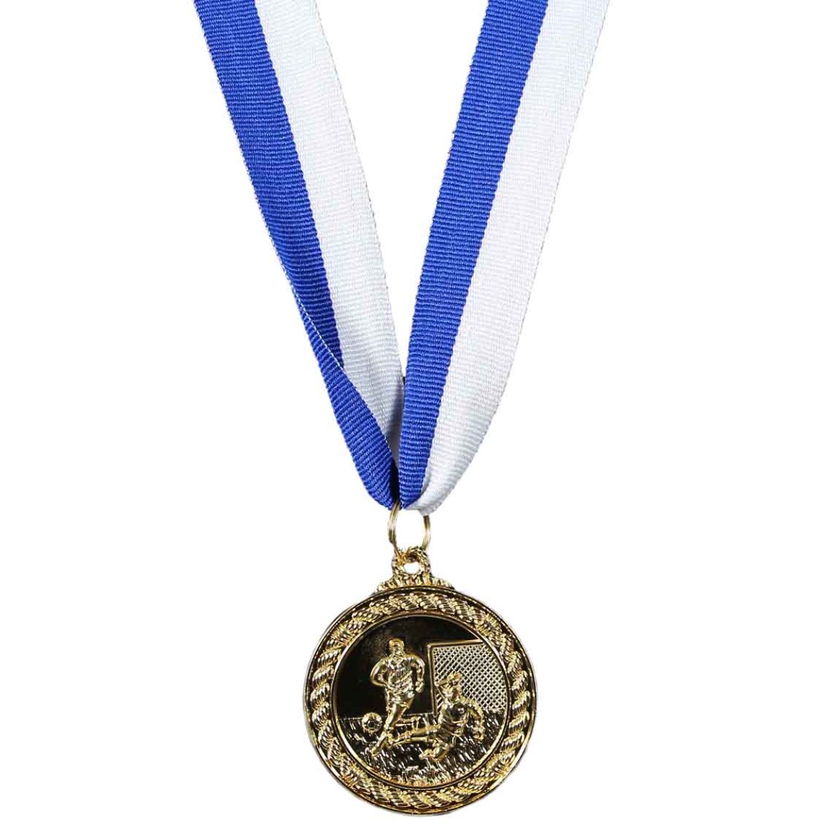 Medalla 4.8 Dos Jugadores Y Arco - Oro 