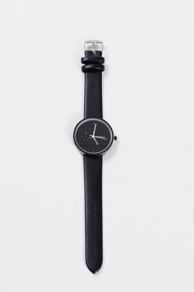 Reloj circular basico negro