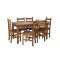 Juego De Comedor Lucia Plus 6 Sillas - Madera Oscuro