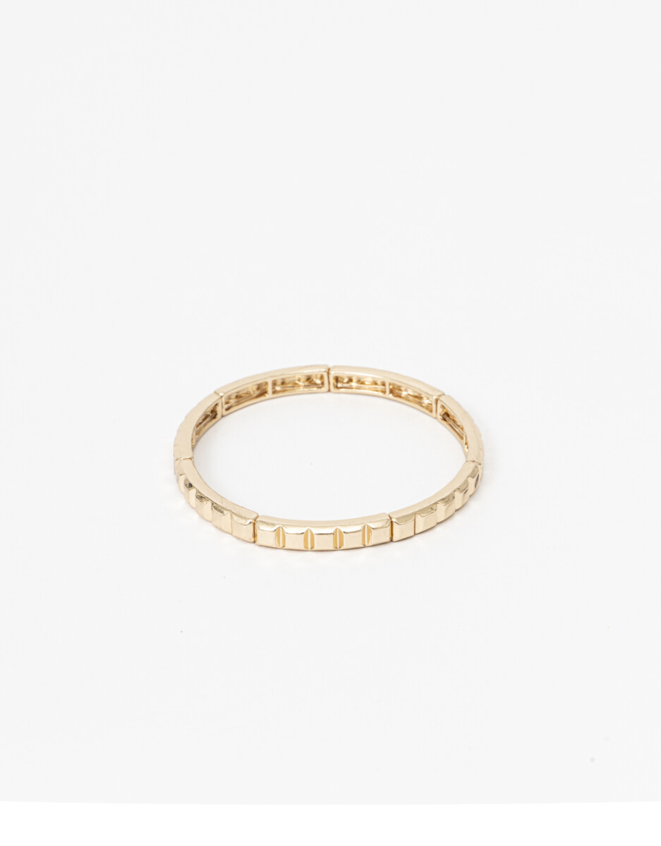 Pulsera Elástica Metal Cuadrado 