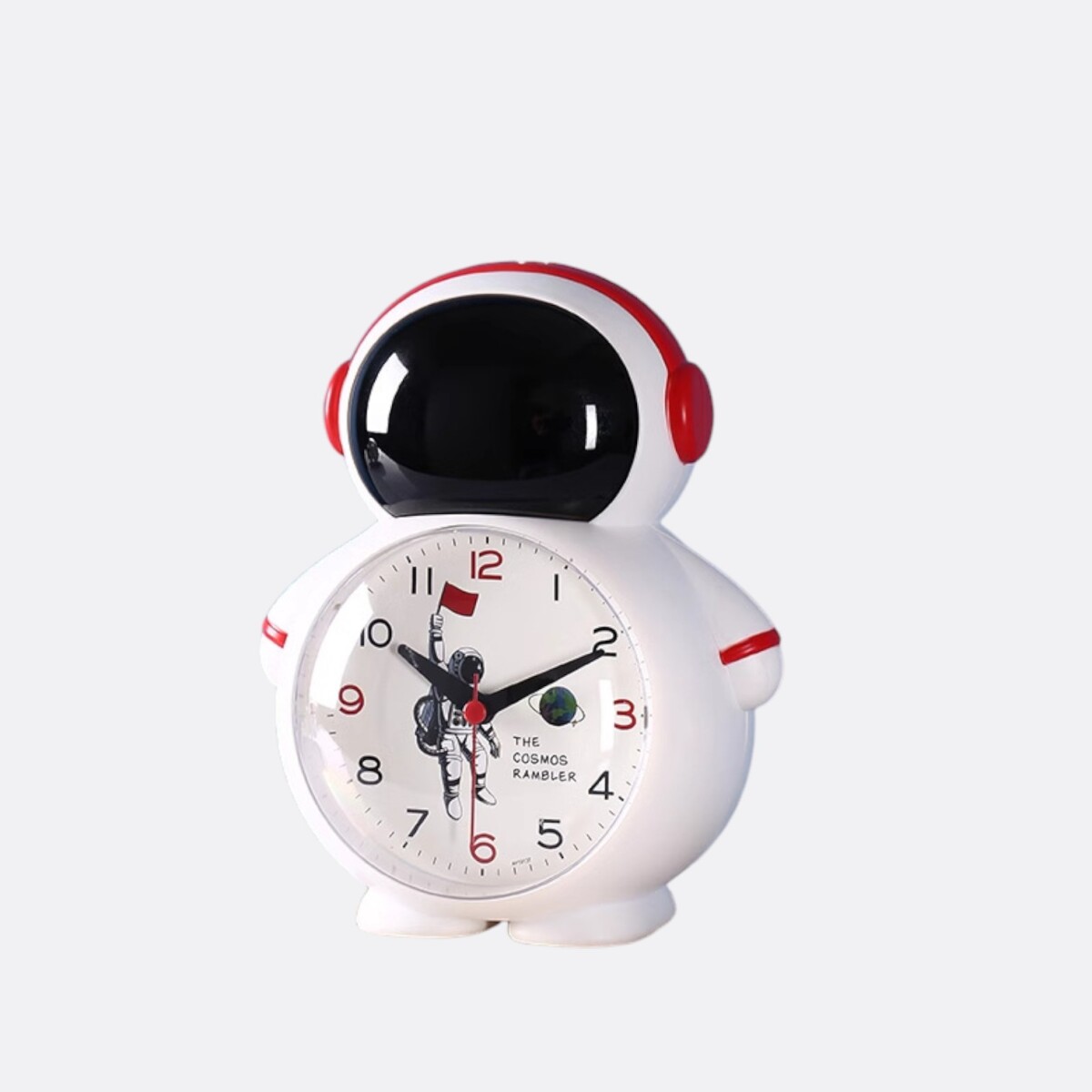 Reloj Despertador Astronauta Infantil 18cm - Negro 