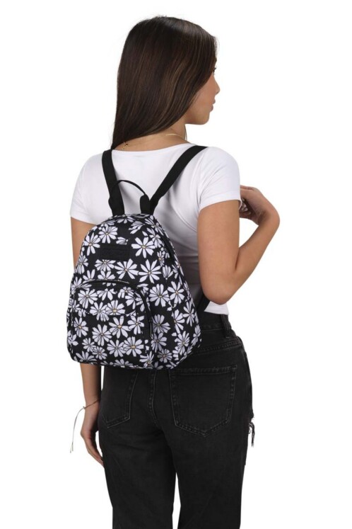 MOCHILA JANSPORT HALF PINT PUNK PANSIES BLACK