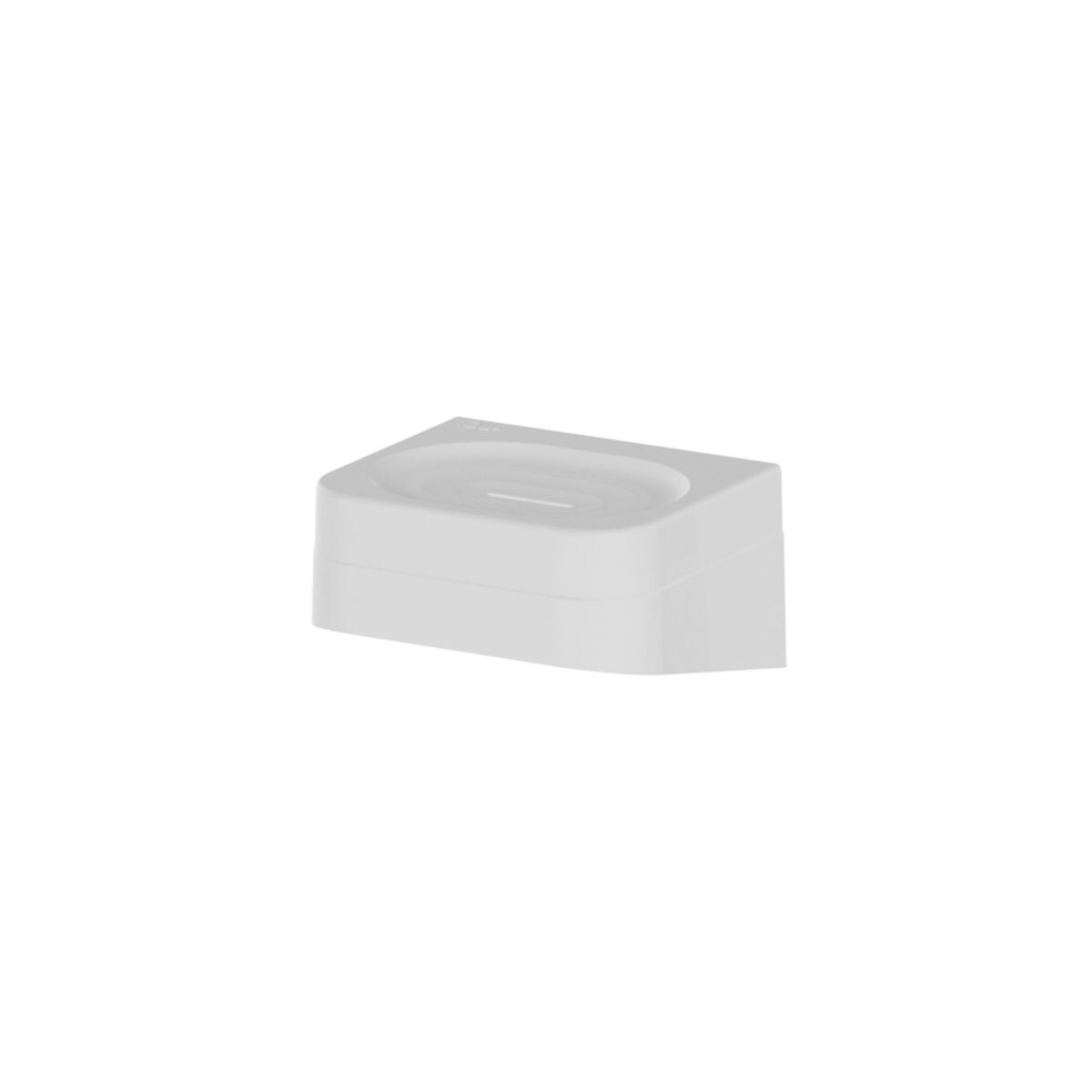 Jabonera de baño para pared con adhesivo - Blanco 