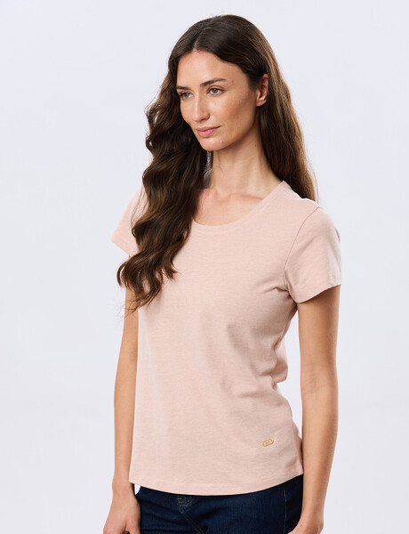 REMERA BÁSICA DE ALGODÓN Coral