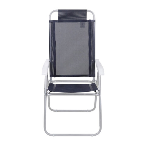 Silla Plegable de Aluminio 4 Posición GRIS