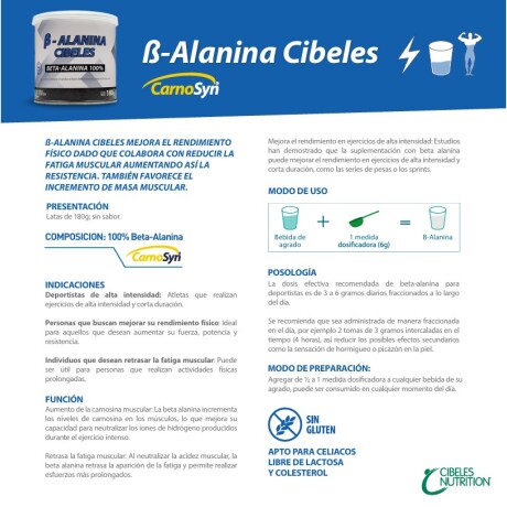 Beta Alanina 100% Cibeles Nutrition Beta Alanina 100% Cibeles Nutrition