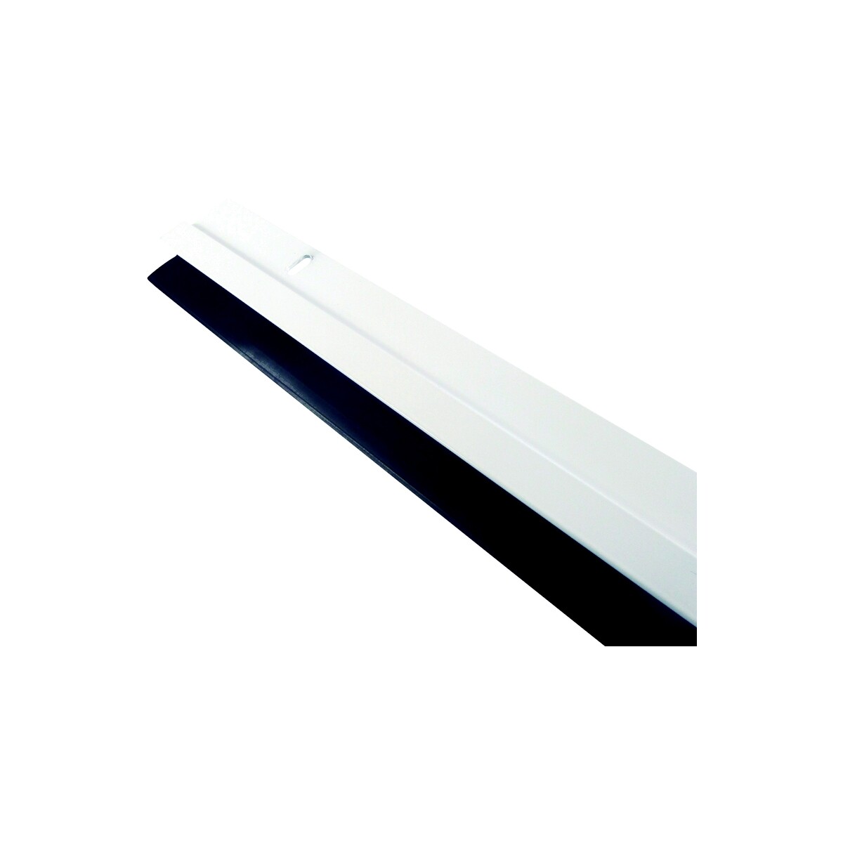 Zócalo de aluminio blanco para puerta - fijo - 1 mt SC 