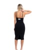 Vestido Negro Viscose By La Bellamafia U