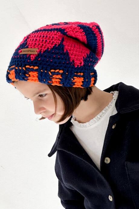 Wool Hat Guri Fucsia / Azul