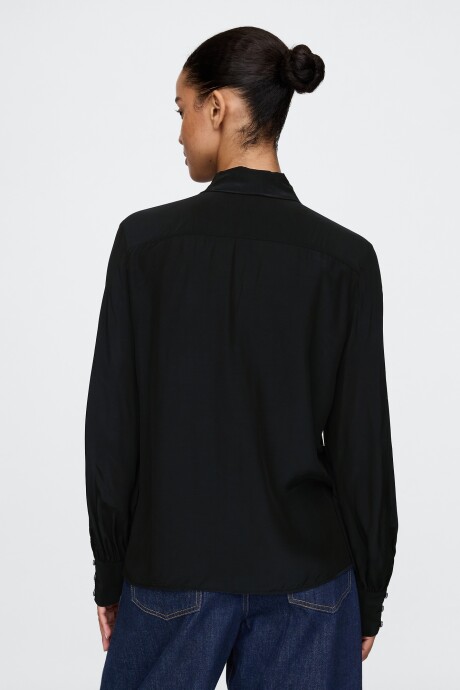 Blusa Con Moña Mujer True Black