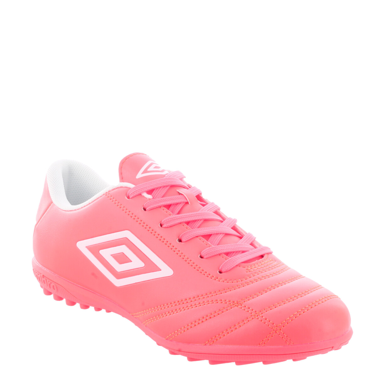 Championes de Fútbol 5 Hombre Umbro Classico II TF - Rosado Coral - Blanco 