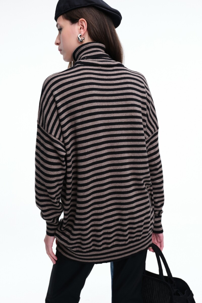 POLERA RAYAS Gris