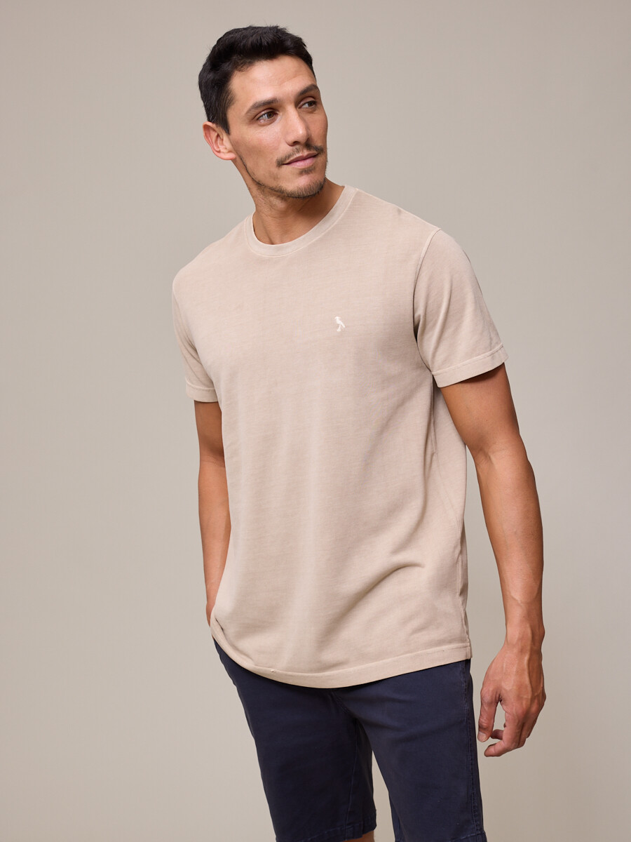 T-SHIRT CAINO POLANCO - Beige 