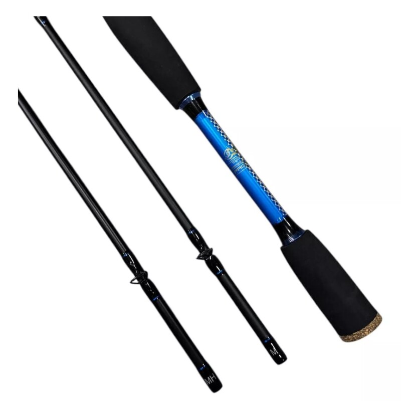 Combo Pesca Rotativo ProFish 2 Punteros Intercambiables 2.40 Metros. Combo Pesca Rotativo ProFish 2 Punteros Intercambiables 2.40 Metros.