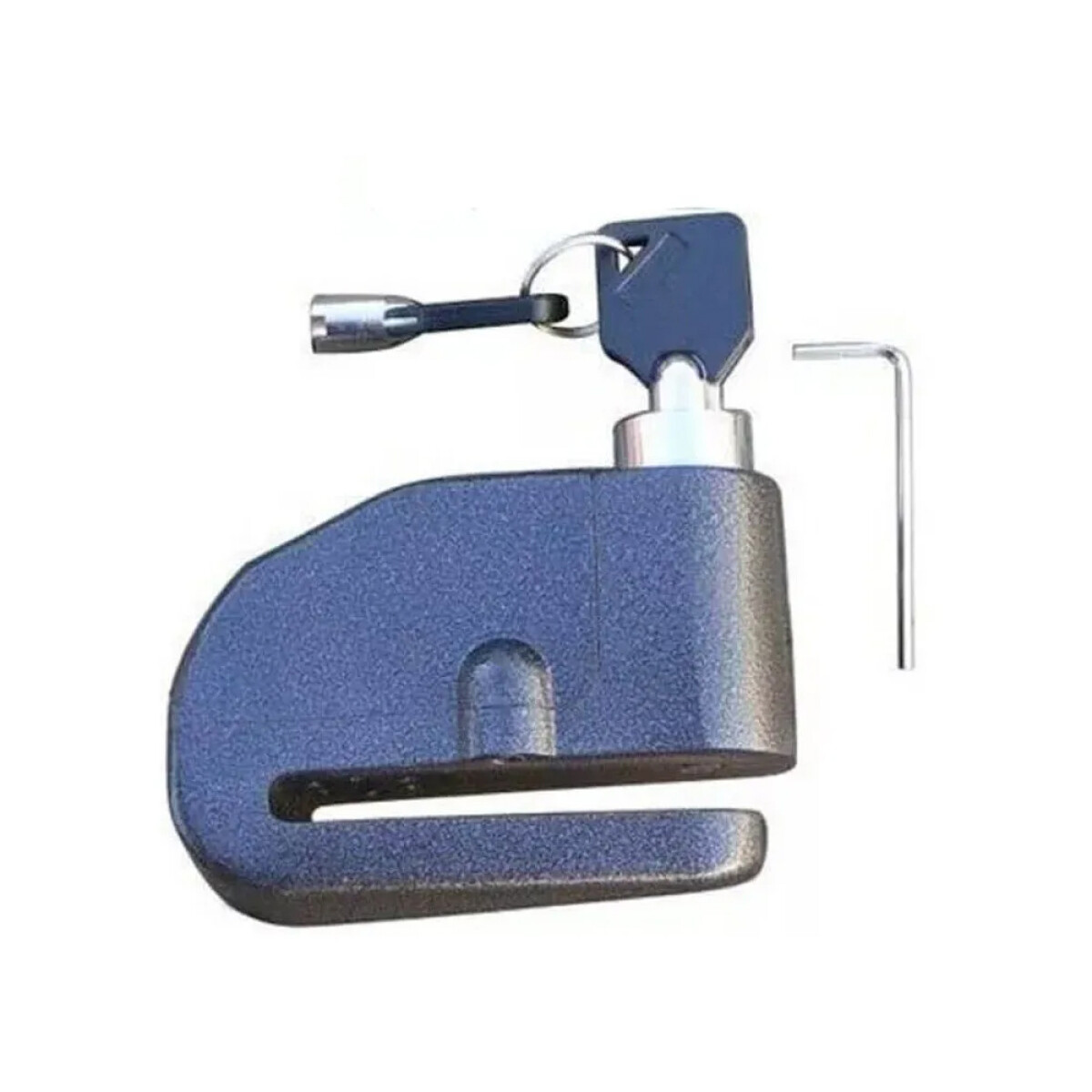 Tranca Para Disco De Freno Con Alarma Moto Bicicleta Hts - Azul 