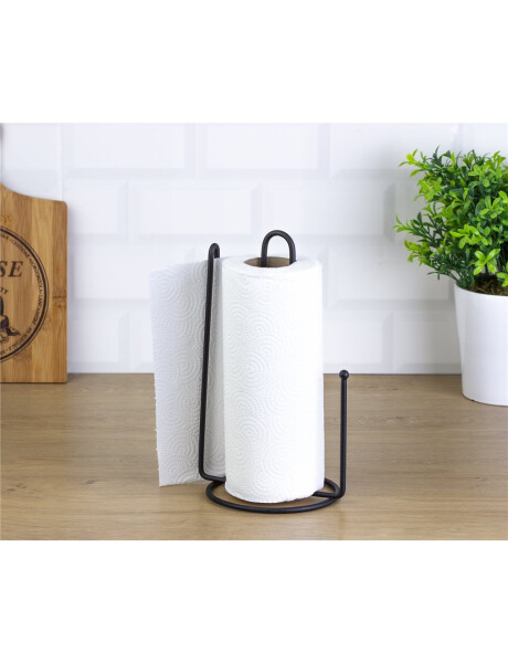 PORTA ROLLO 13x16x27CM CROMADO NEGRO PORTA ROLLO 13x16x27CM CROMADO NEGRO