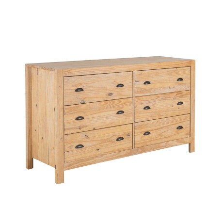 CÓMODA CAJONERA MADERA NATURAL-BEIGE MONTAUK