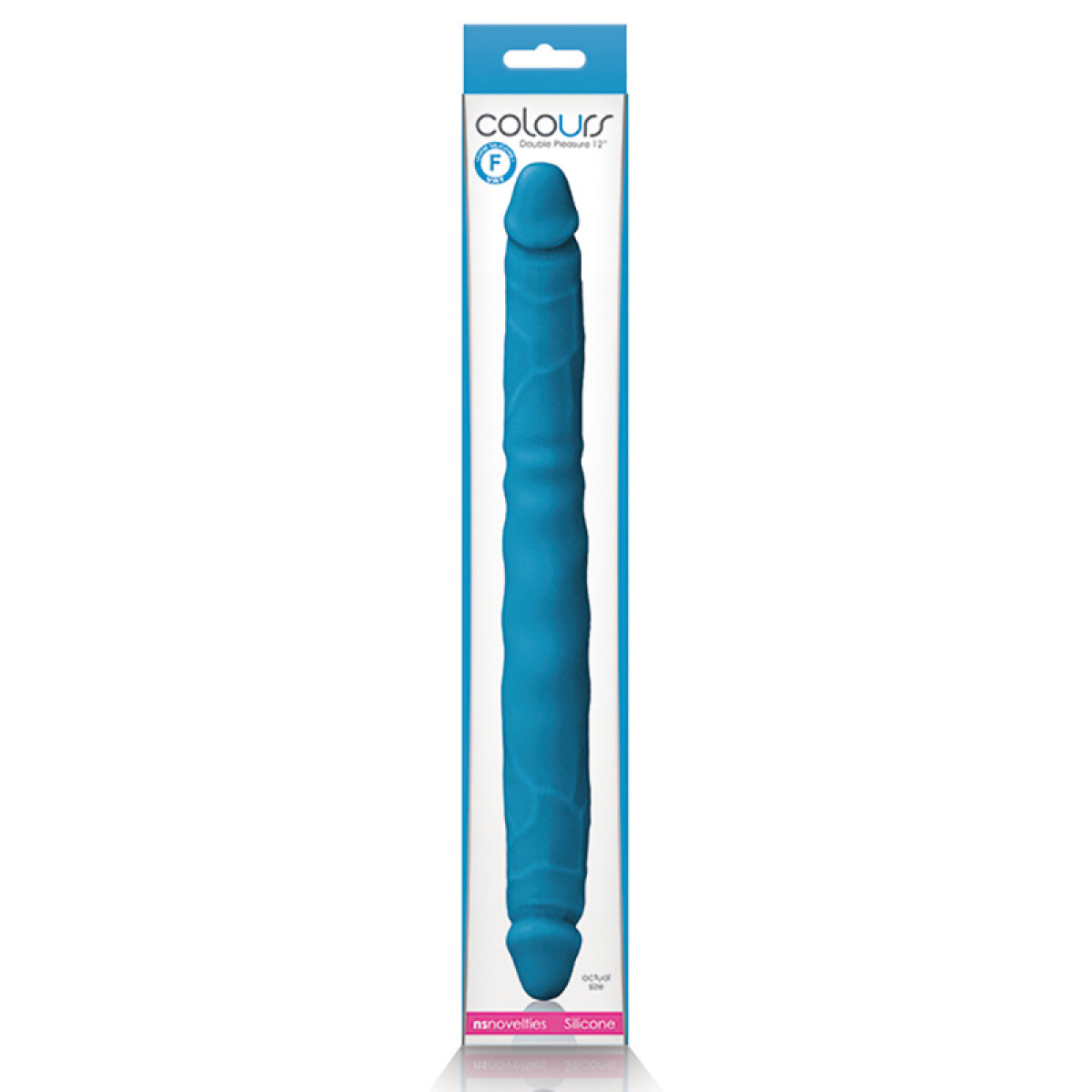 Doble Dildo Realístico Colours 30 cm - Azul 