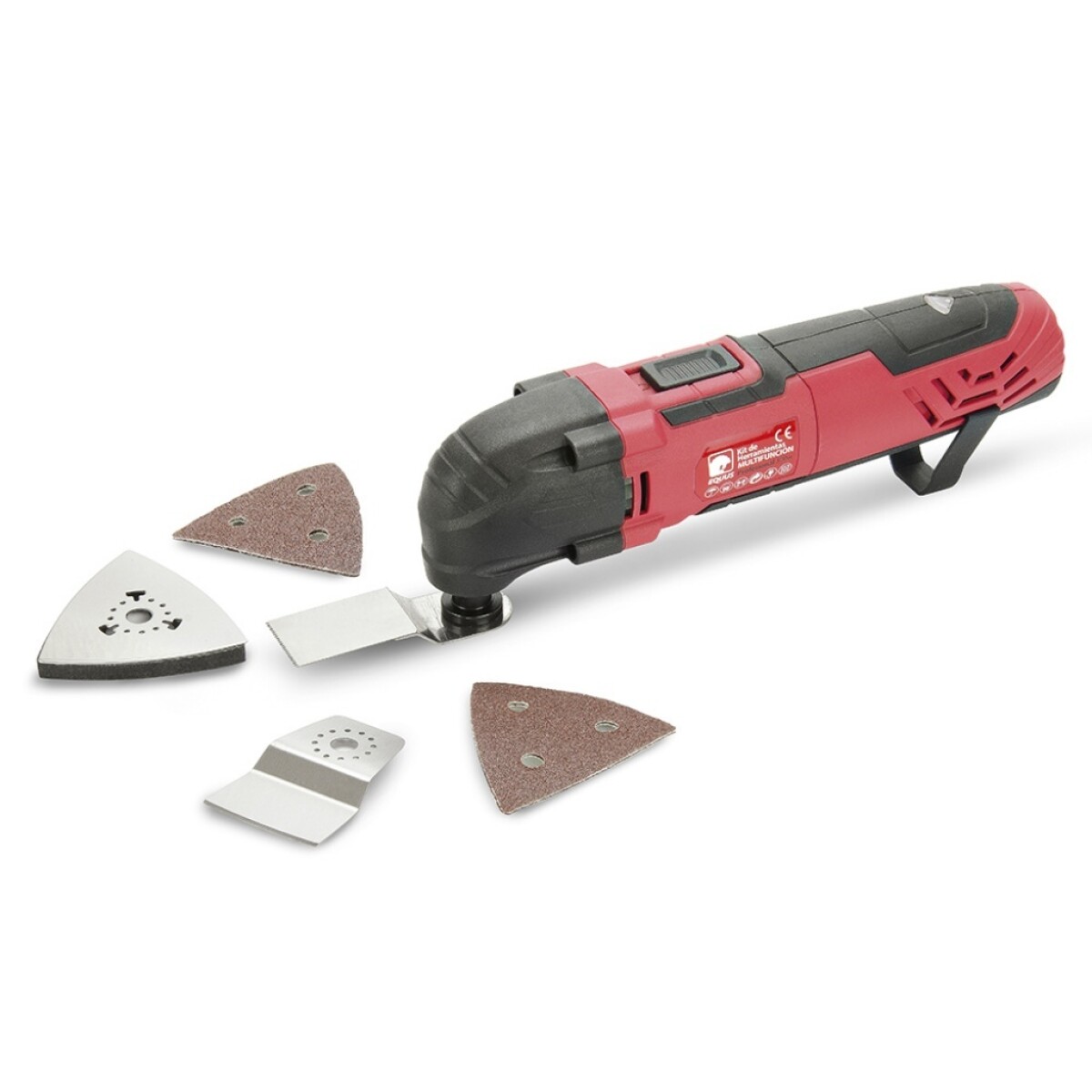 Sierra Multifunción Oscilante 300w Profesional Equus - ROJO 