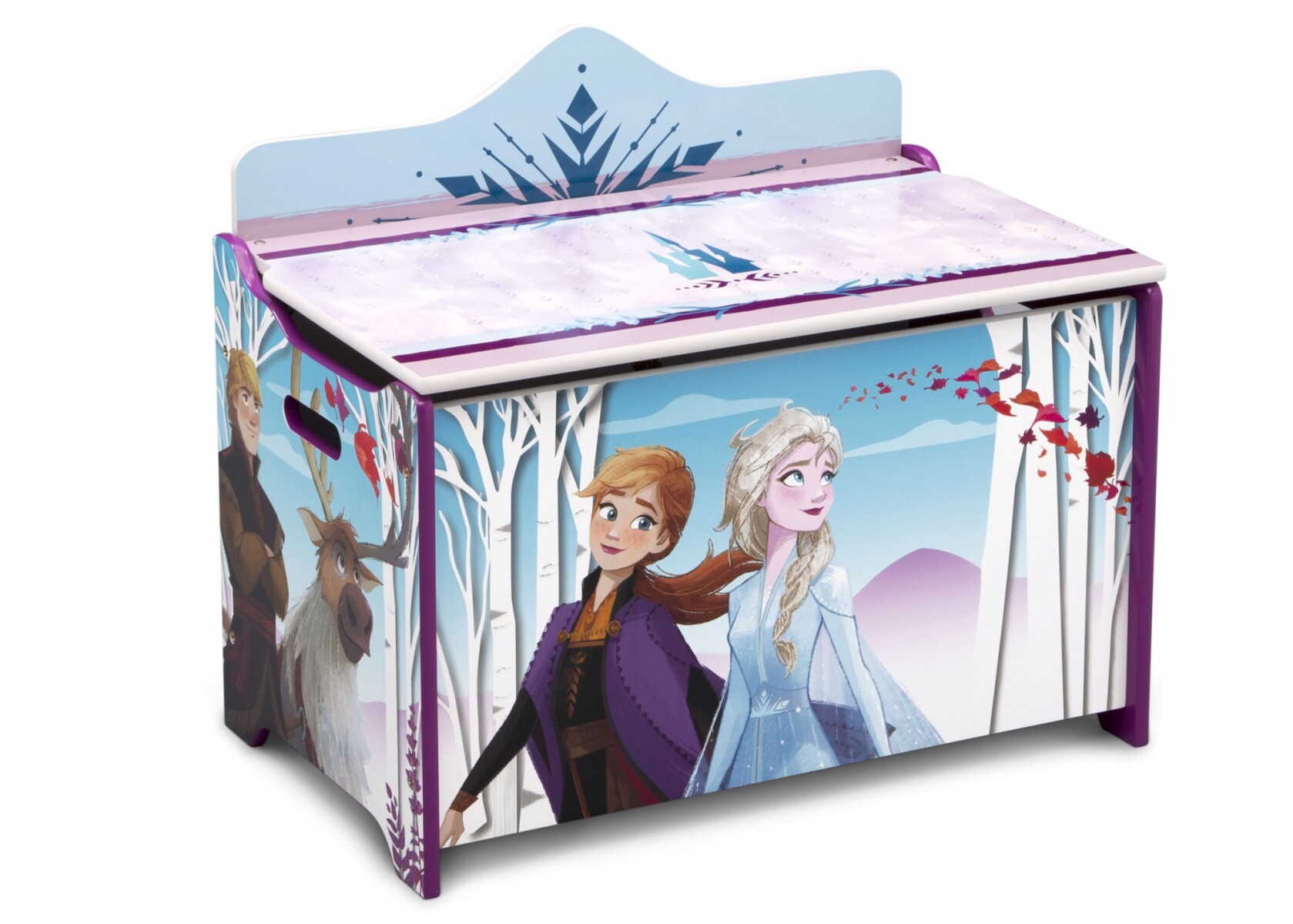 Caja para Juguetes Frozen Disney Deluxe - LILA-CELESTE-BLANCO 
