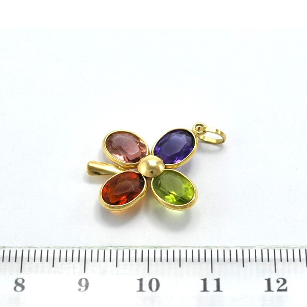 Dije En Oro 18K Y Piedras Semipreciosas Dije En Oro 18K Y Piedras Semipreciosas
