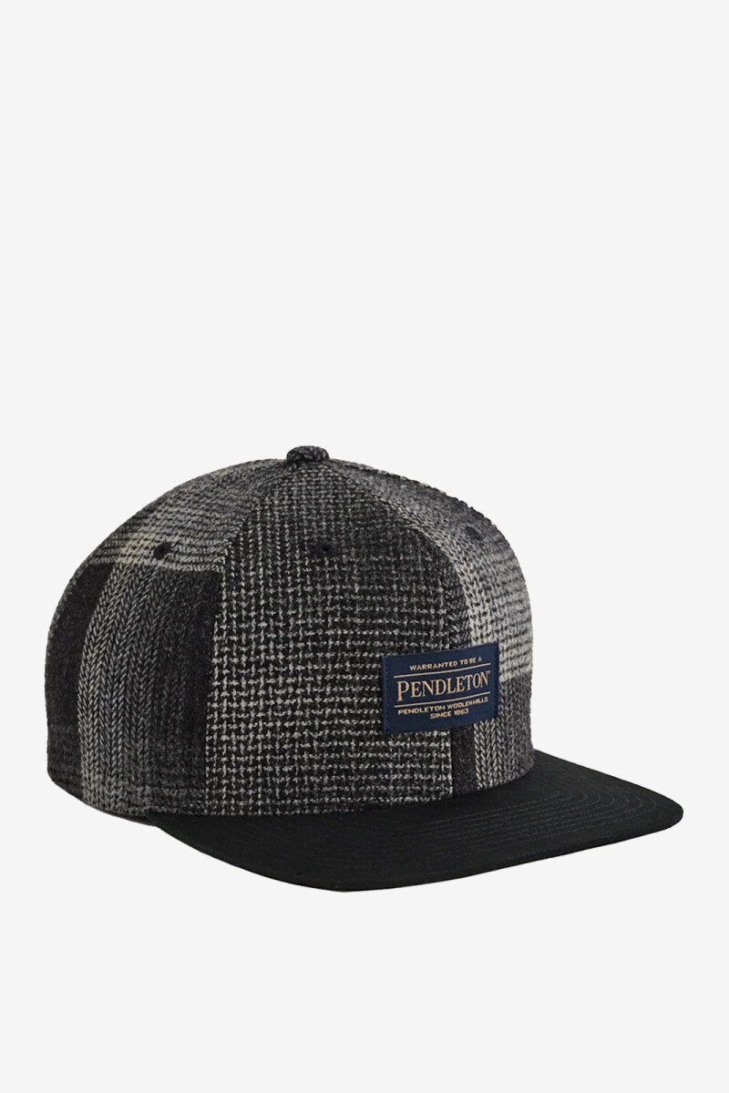 PATCHWORK FLAT BRIM Negro