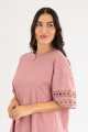 Cotton lace dress Marron