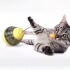Juguete Gato Dispensador Comida Interactivo Mascota Alimento Color Variante Amarillo